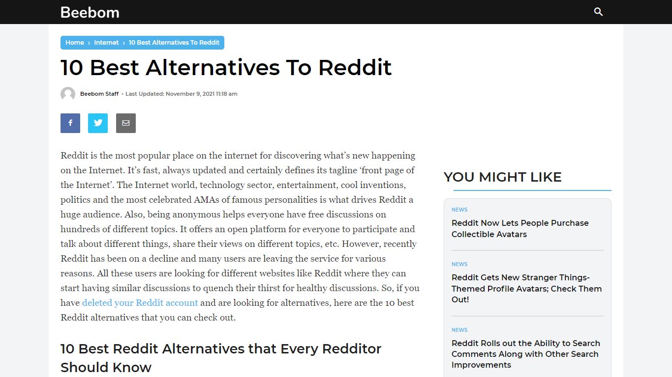 Sites Like Reddit: 10 Best Alternatives To Reddit (2021 ...